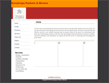 Tablet Screenshot of gurukrupapackers.in